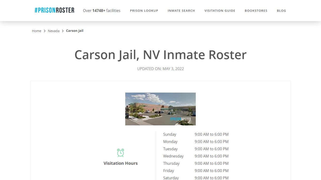 Carson Jail, NV Inmate Roster - Nationwide Inmate Search